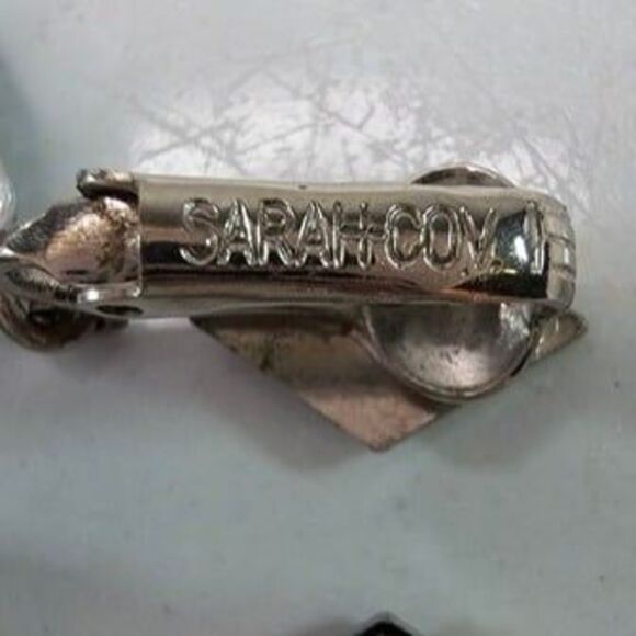 Vintage Sarah Coventry Clip-On Silver Tone Tassel Earrings - Picture 4 of 4